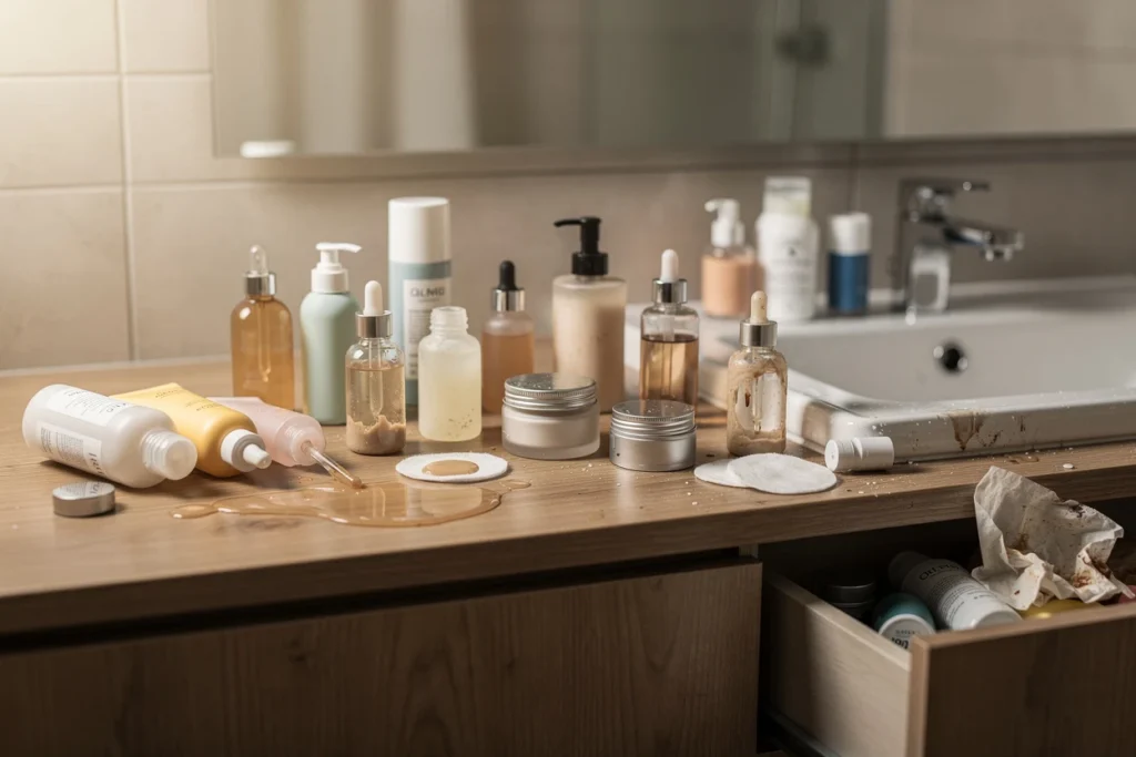Impact environnemental des cosmétiques : ce que cache votre salle de bain