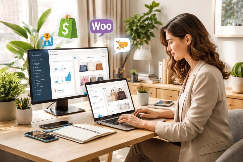 Booster vos ventes avec Shopify gratuit, WooCommerce et outils marketing économiques