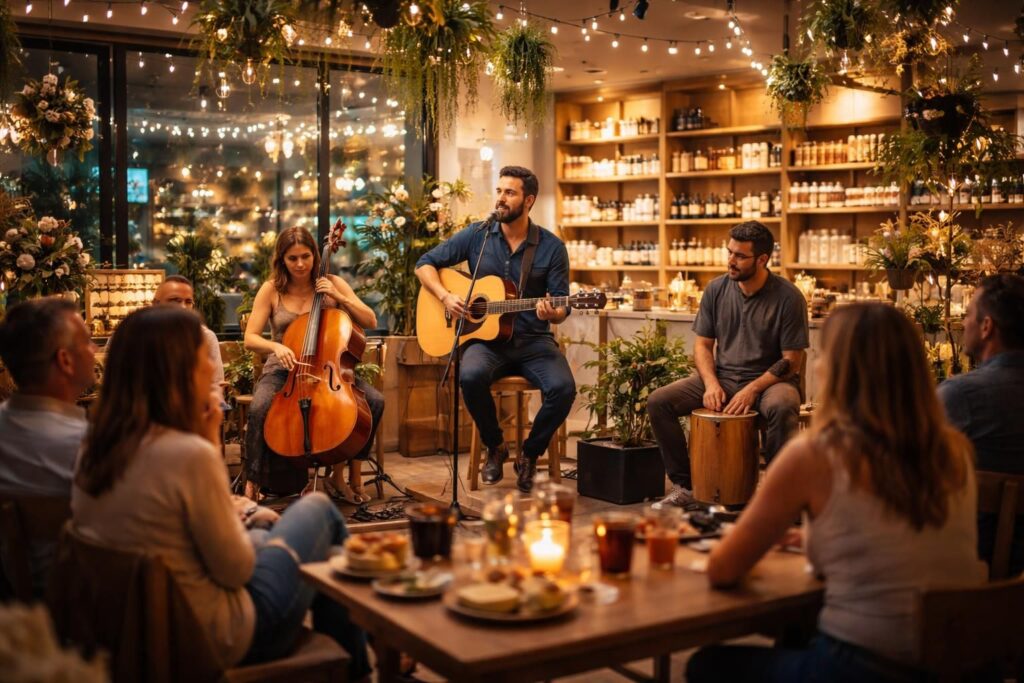 Boostez votre commerce avec concerts en boutique, musique ambient et animations live