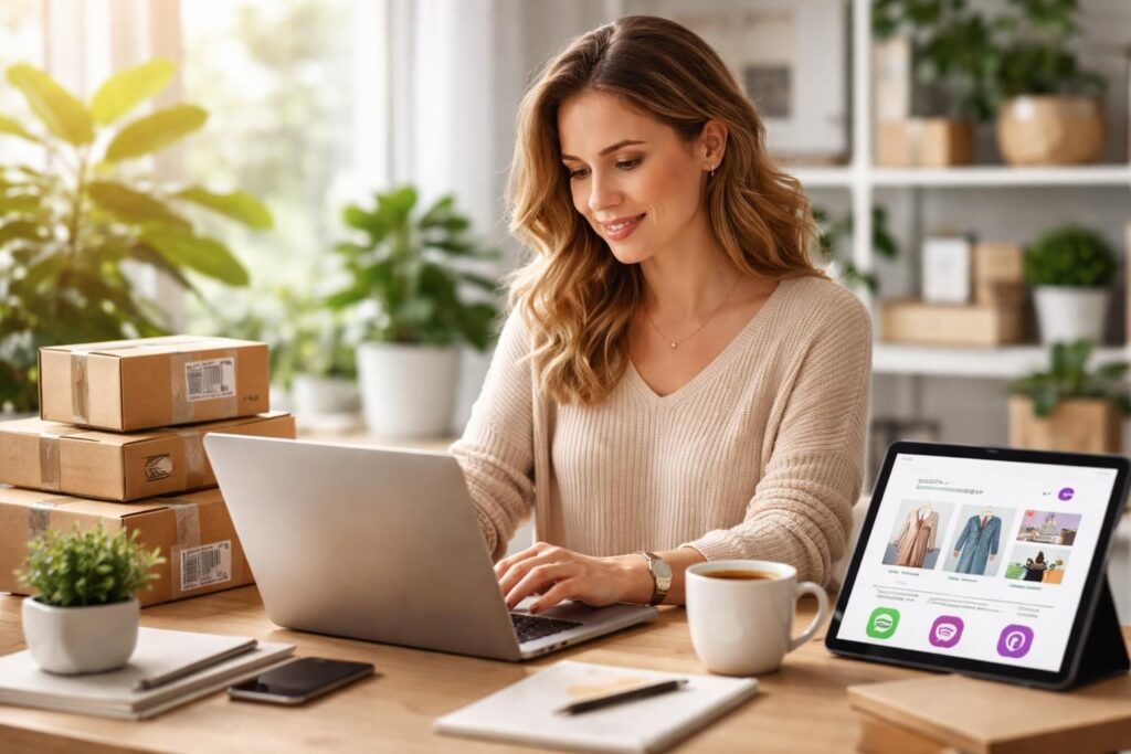 E-commerce pour mamans entrepreneures avec Shopify et WooCommerce