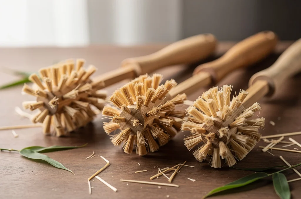 Focus matériau : zoom sur les brosses wc en bambou écologique