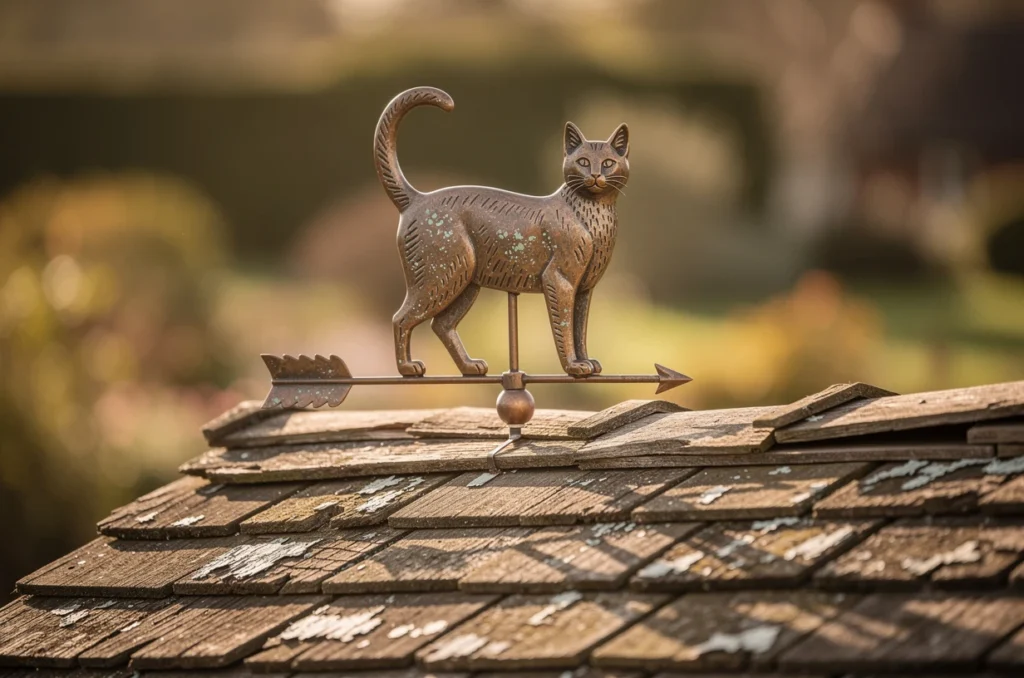 Pourquoi choisir une girouette animal chat pour décorer sa maison ?
