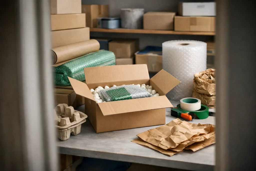 Emballage colis : le calage anti-casse et le bon format de carton