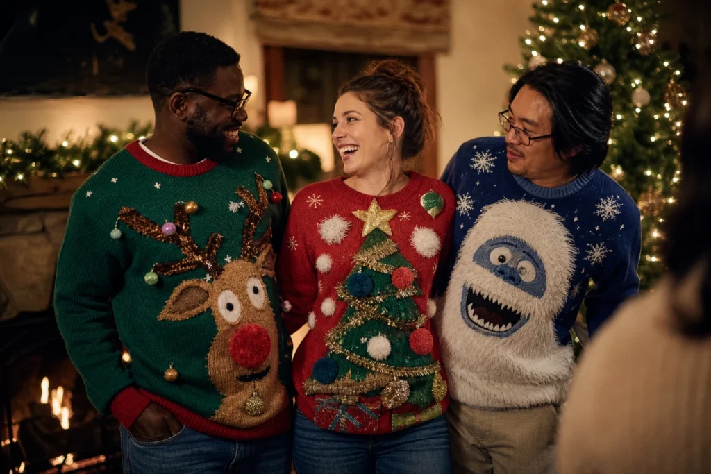La guerre des pulls de noël est déclarée : qui portera le modèle le plus ridicule ?